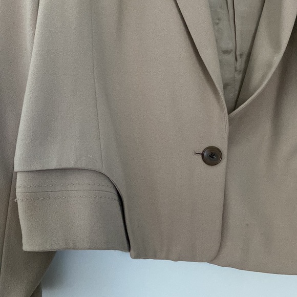 Beige Blazer with Waist Detail - Picture 2 of 5